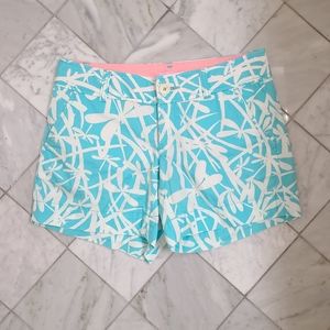 Lilly Pulitzer Blue Butterly Patter Shorts